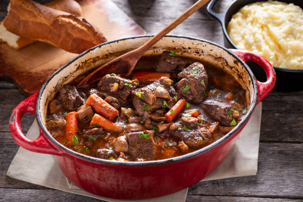 Viande de bœuf à Bourguignon en cubes UE - Sous vide 2kg